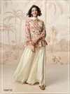 Jivika By Aashirwad Mor Bagh Heavy Chinon Sequence Work Designer Sharara Suits
